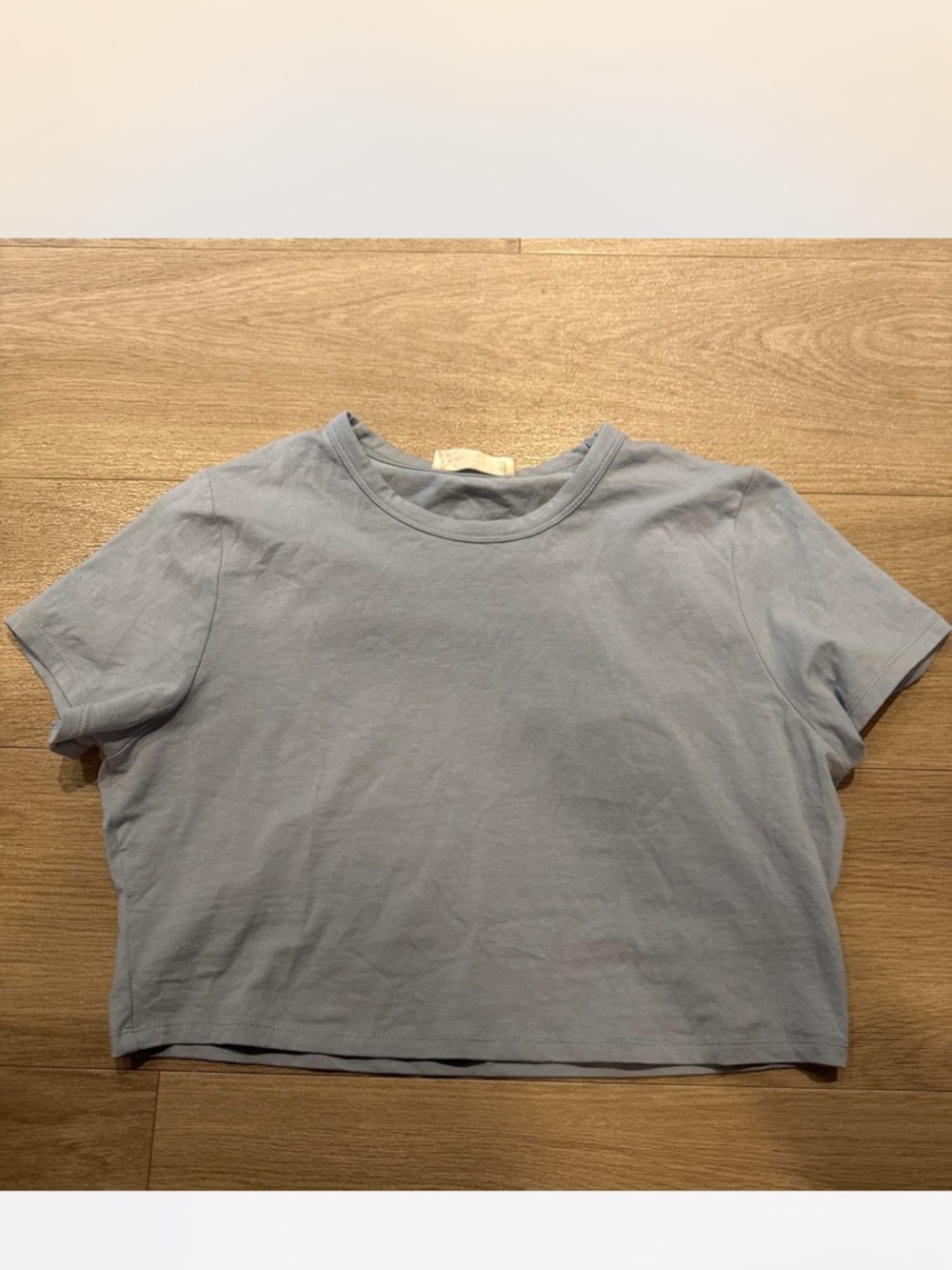 Cotton On Light Blue Cropped Tee